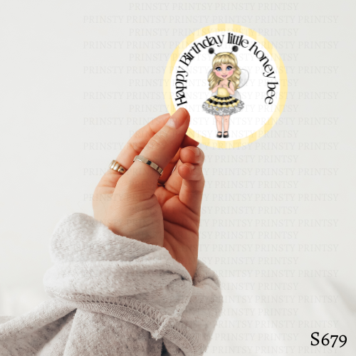 Little Honey Bee Dolly Sticker Sheet