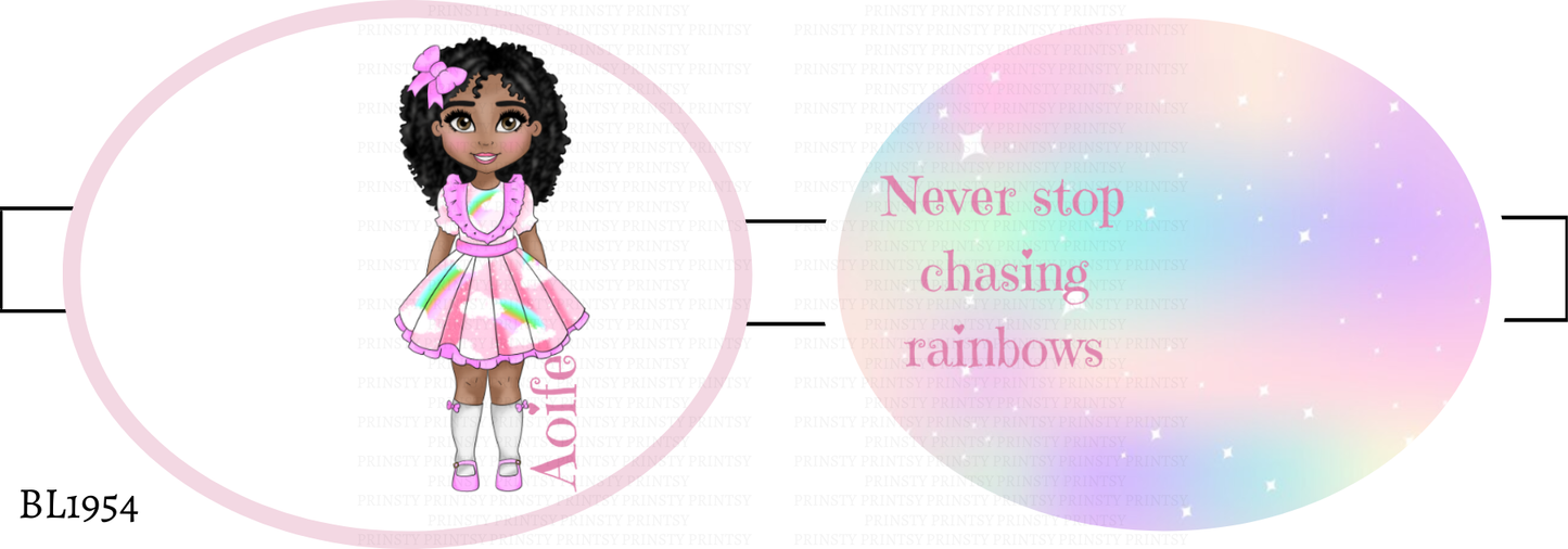 Rainbow Dolly Bow Loop