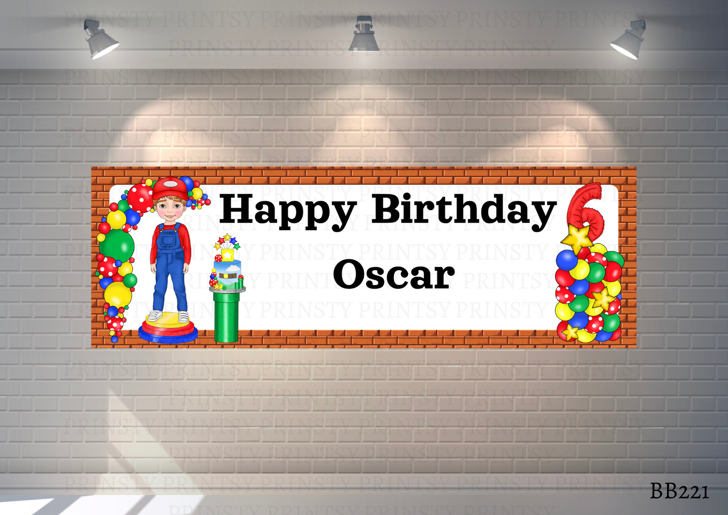 Green and Red Dungarees Dude Banner