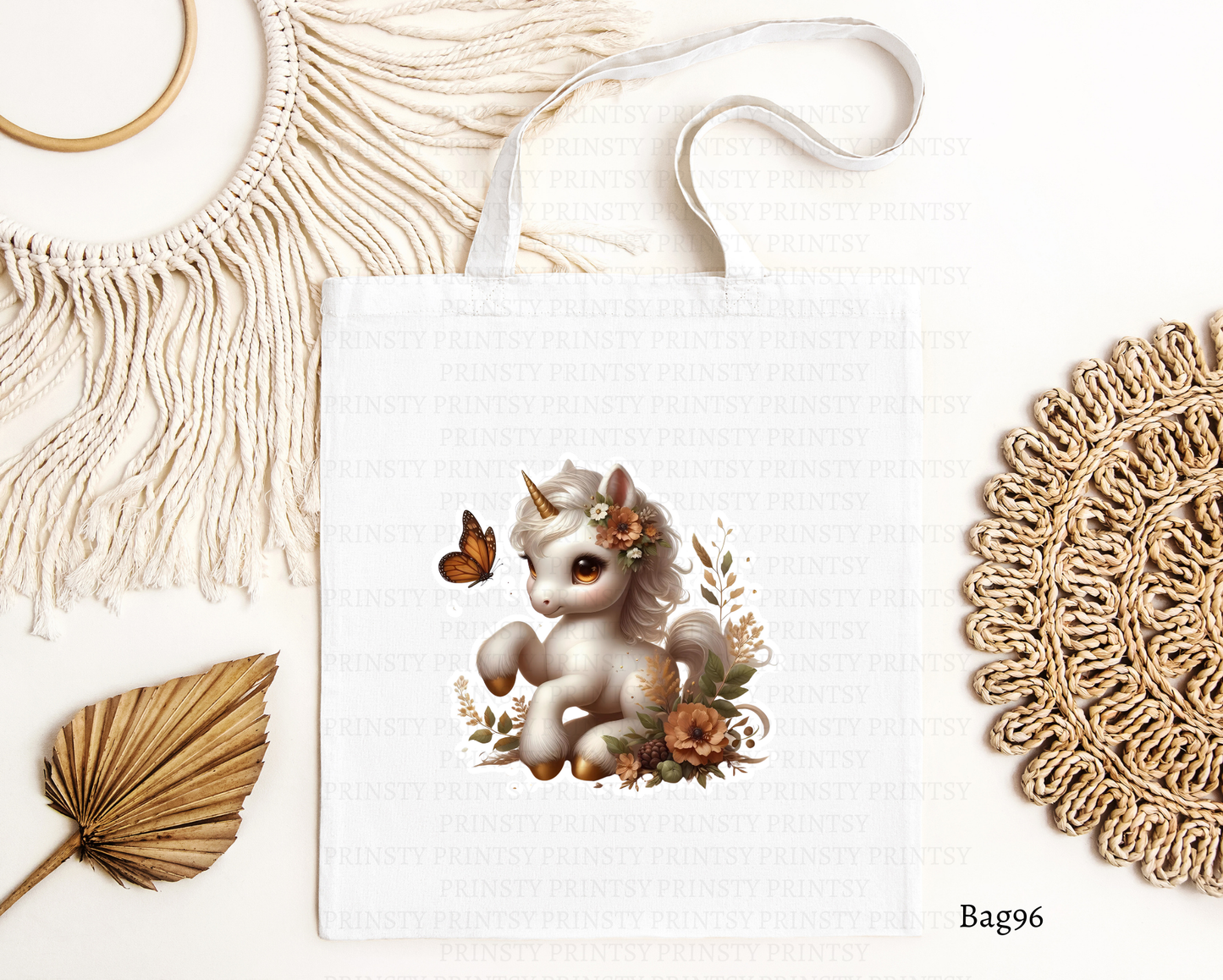 Autumn Unicorn Tote Bag