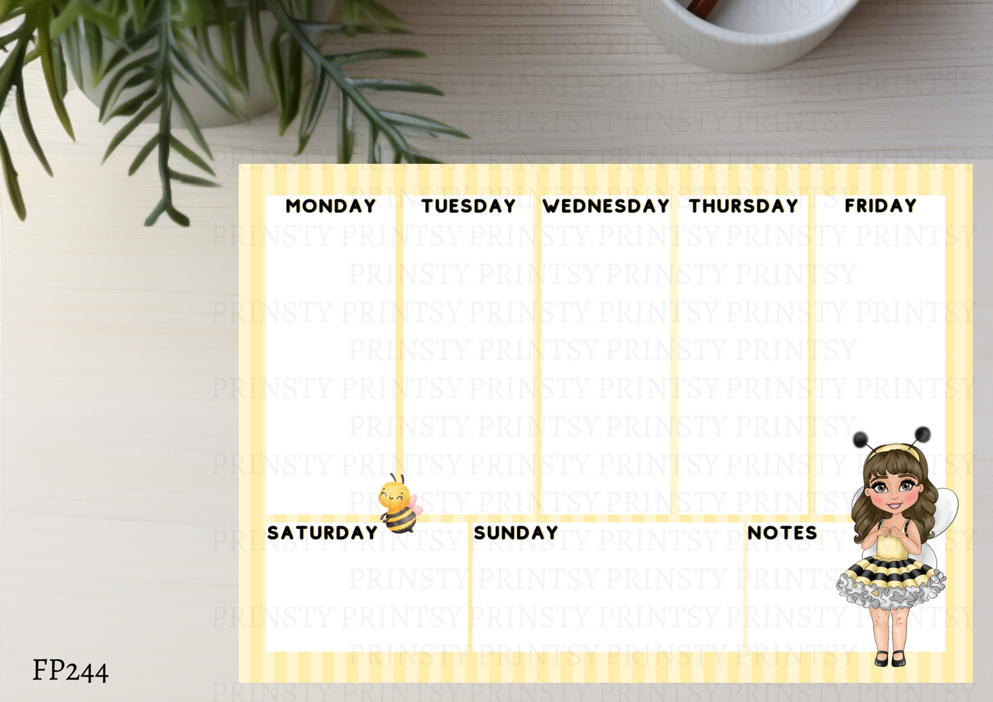 Little Honey Bee Dolly Weekly Planner