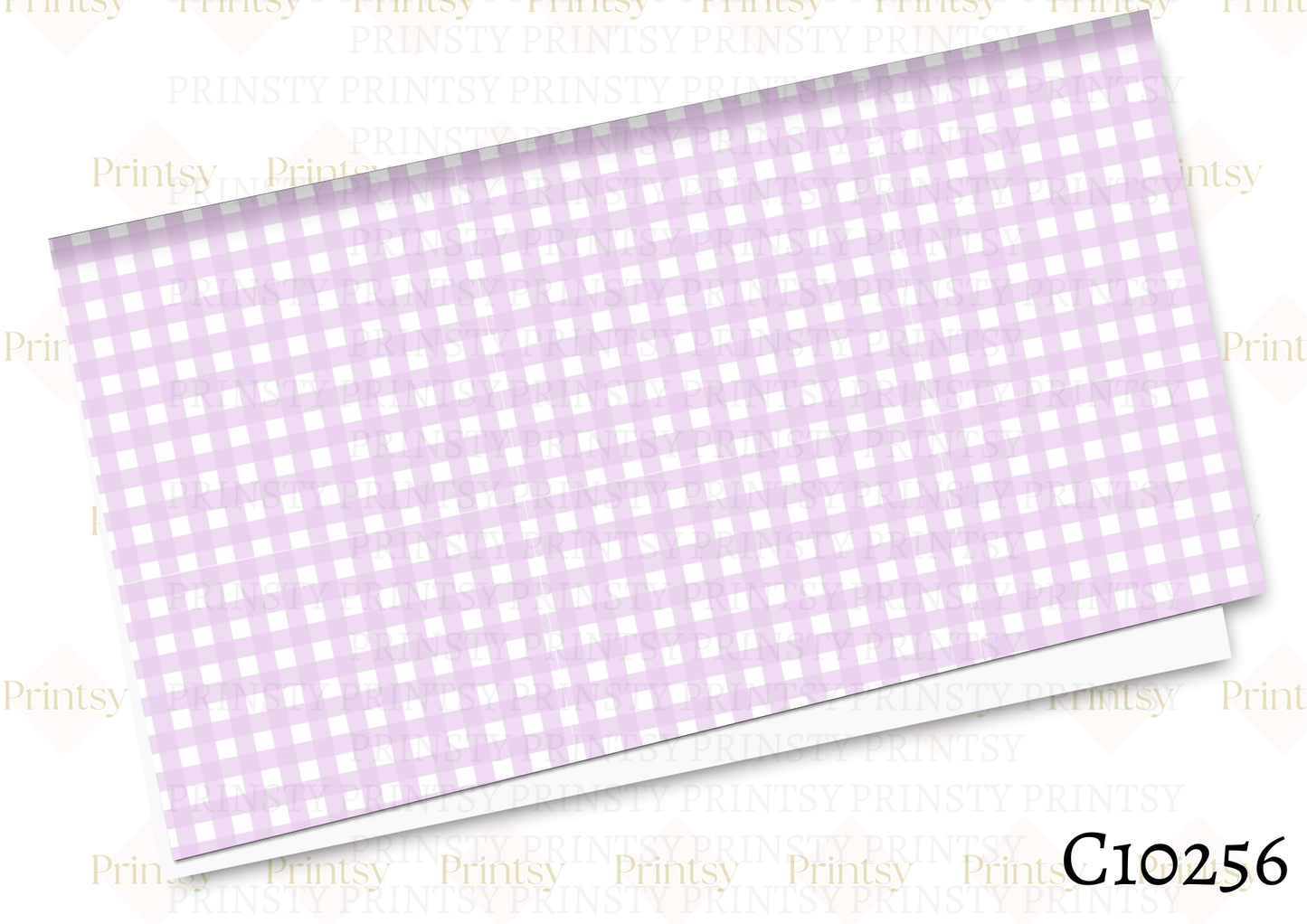 Purple Gingham Canvas