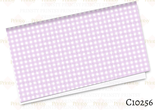 Purple Gingham Canvas