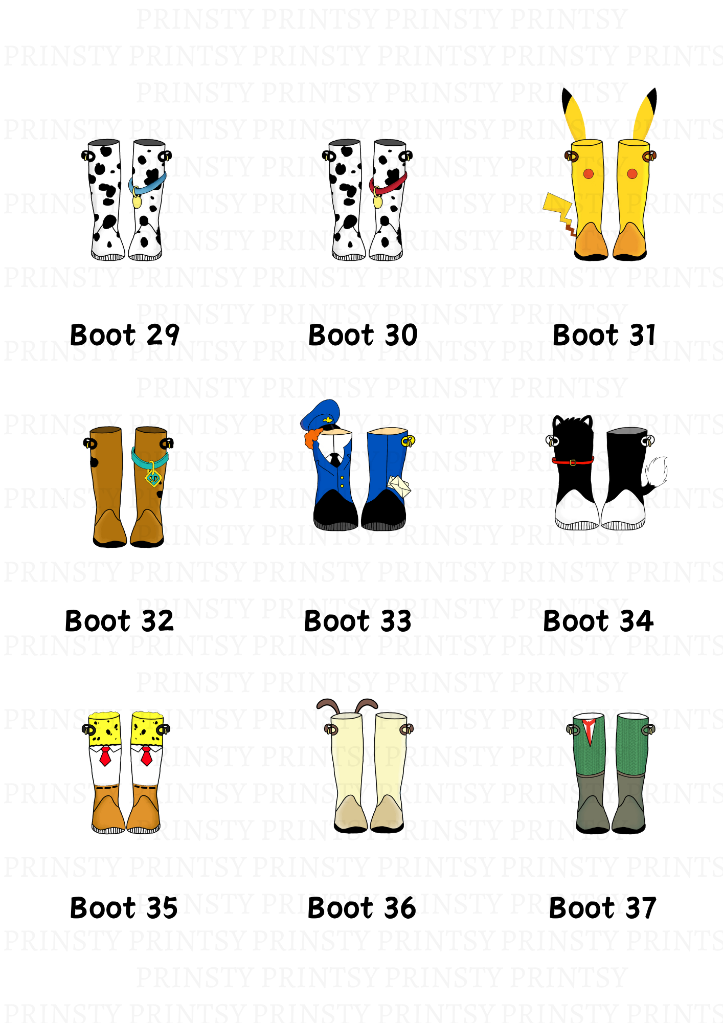 Family Boot Wall Art