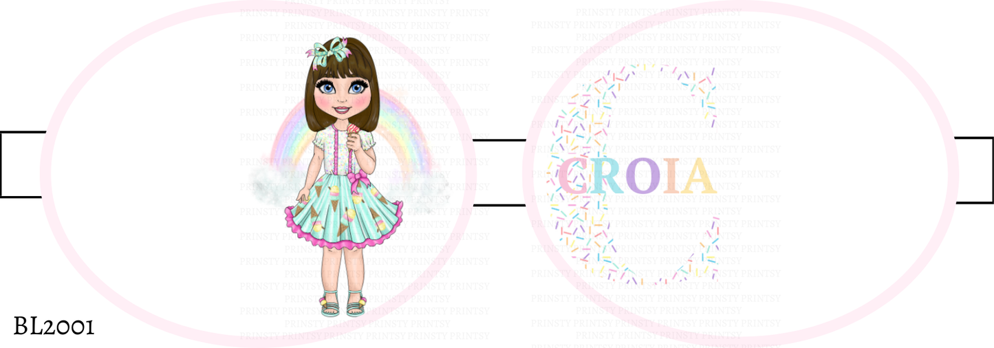 Ice Cream Dolly Bow Loop