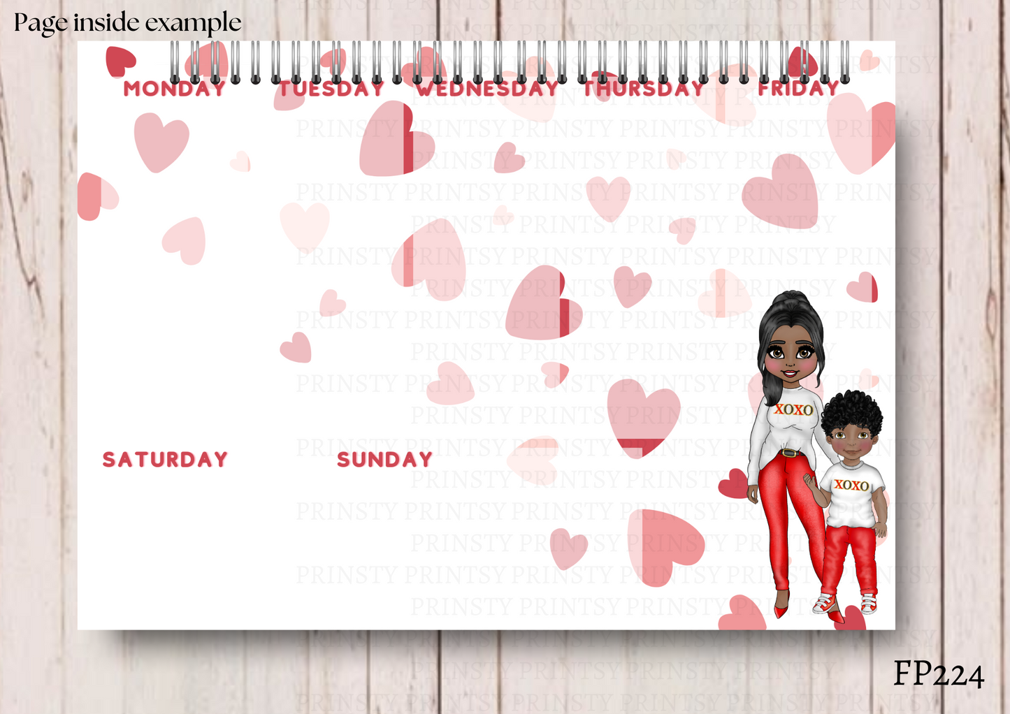 Dolly Valentine's Weekly Planner