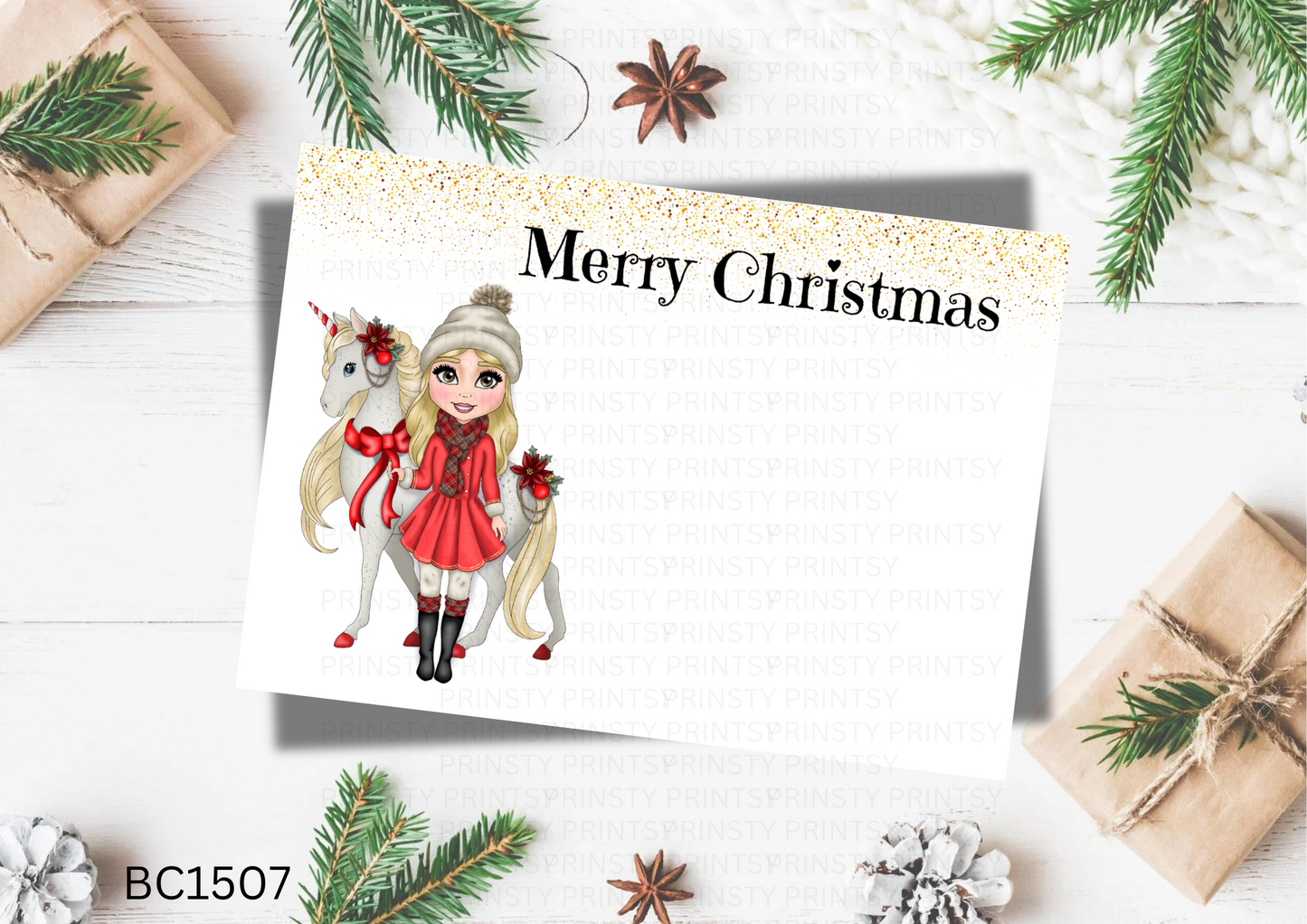 Christmas Dolly Bow Card