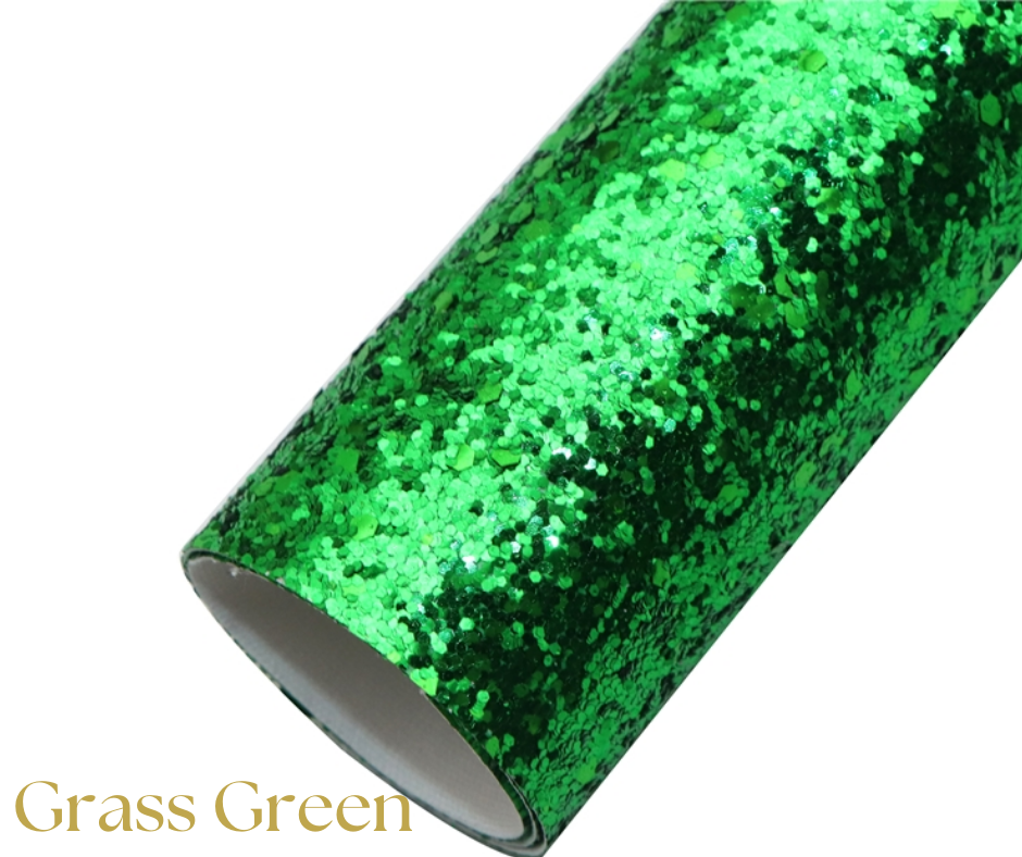 Grass Green Chunky Glitter Sheet