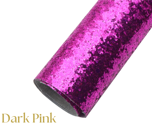 Dark Pink Chunky Glitter Sheet