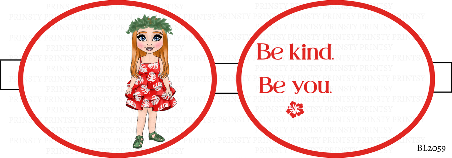 Red Hawaiian Dolly Bow Loop