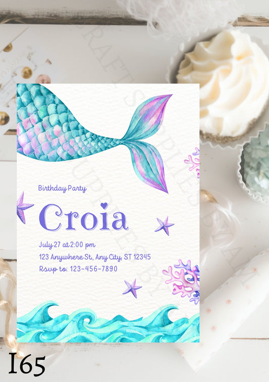 Mermaid Tail Invite