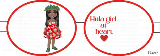 Red Hawaiian Dolly Bow Loop