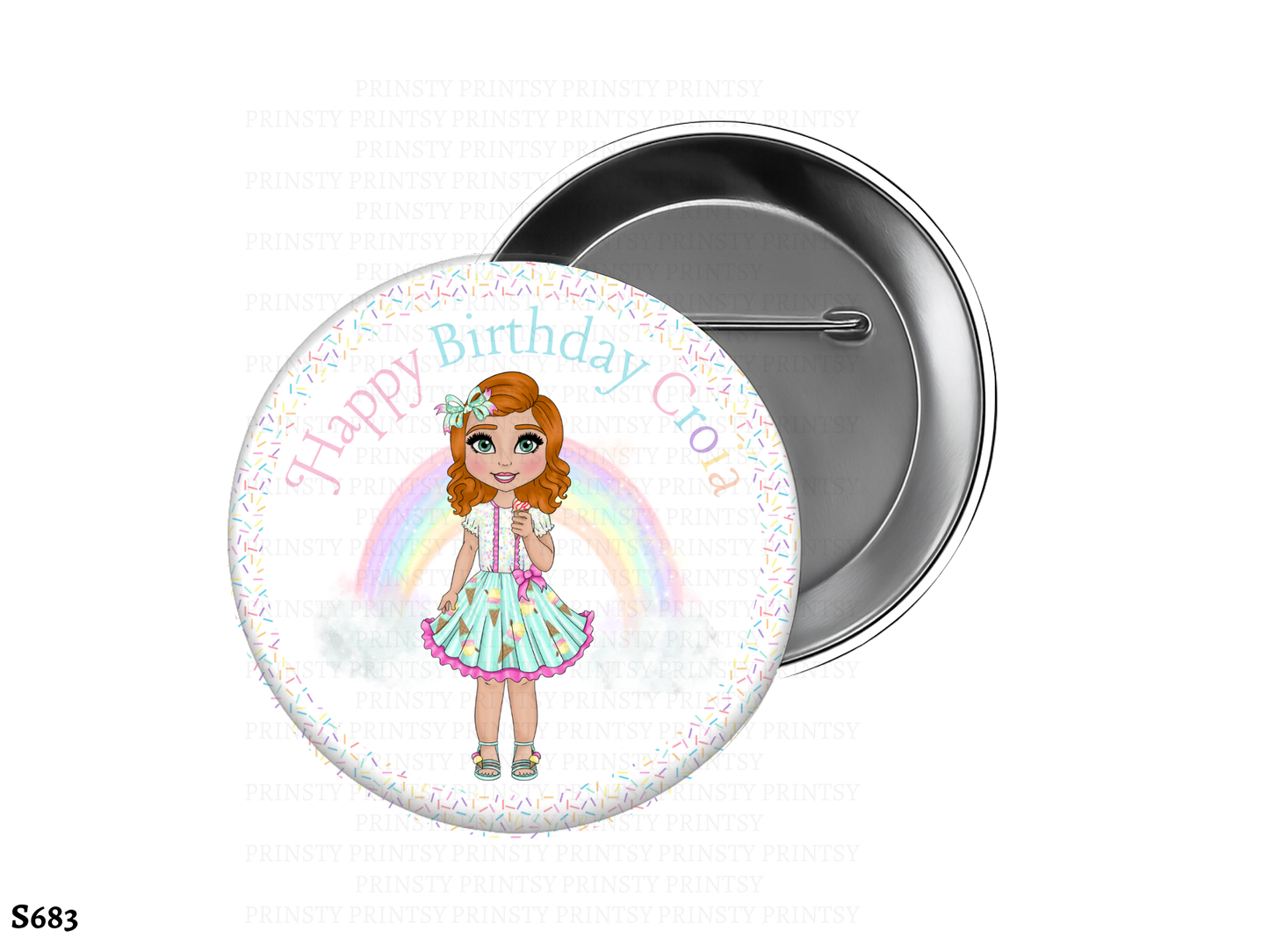 Ice Cream Dolly BowBitz/Badges