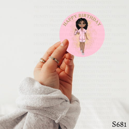 Sleep Over Dolly Sticker Sheet