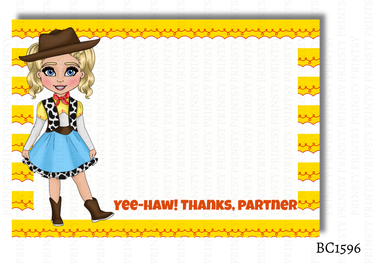 Toy Land Dolly Bow Card