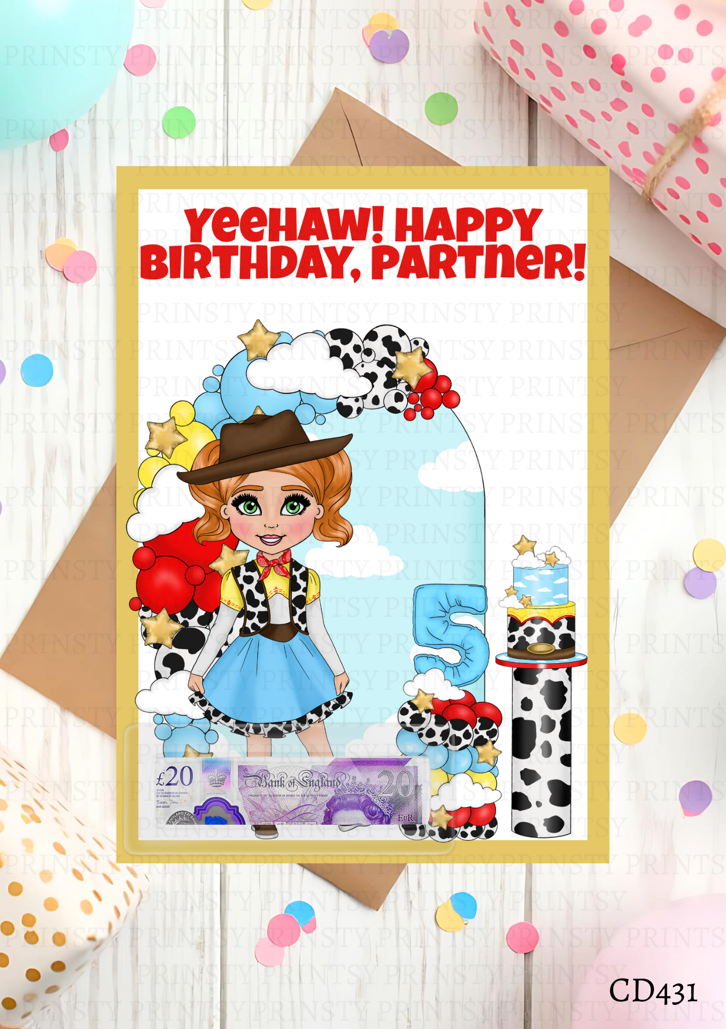 Toy Land Dolly Money Card