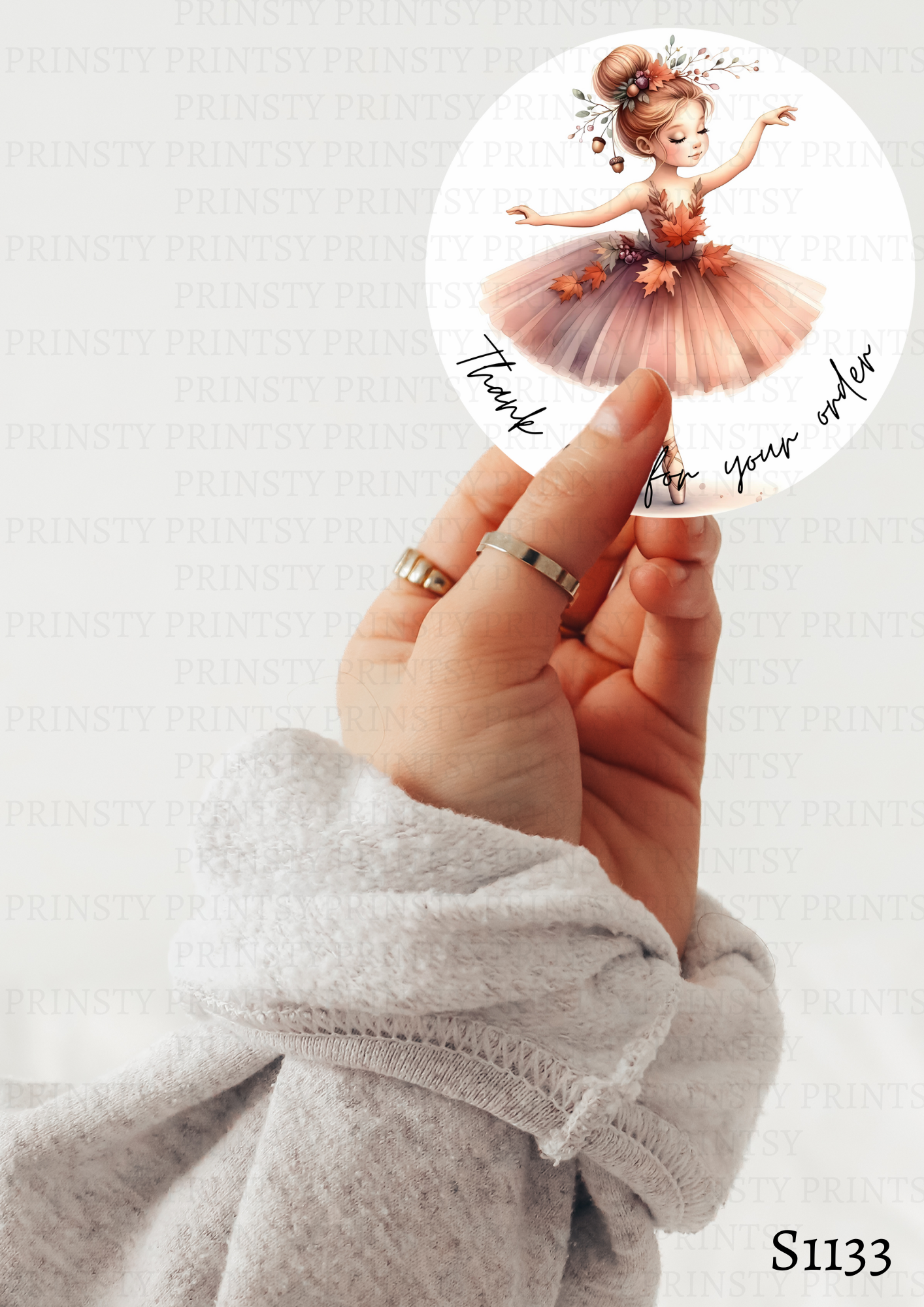 Autumn Ballerina Sticker Sheets