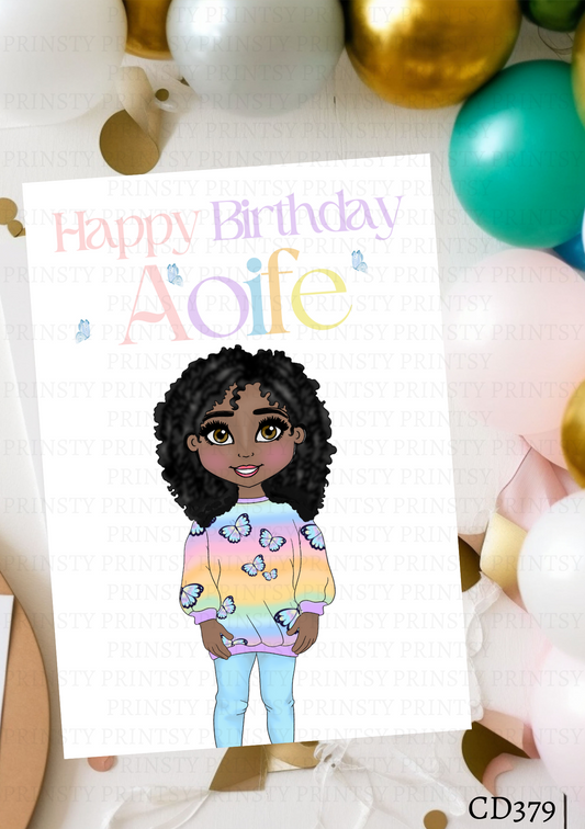 Butterfly Dolly Celebration Card