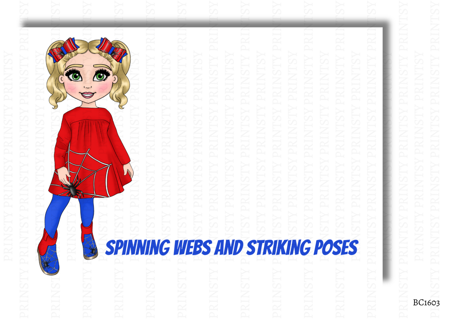 Web Dolly Bow Card