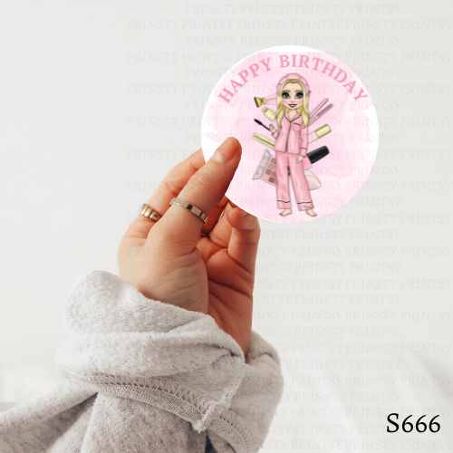 Sleep Over Dolly Sticker Sheet