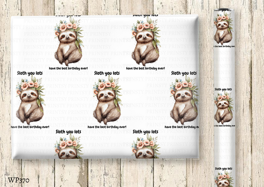 Sloth Wrapping Paper