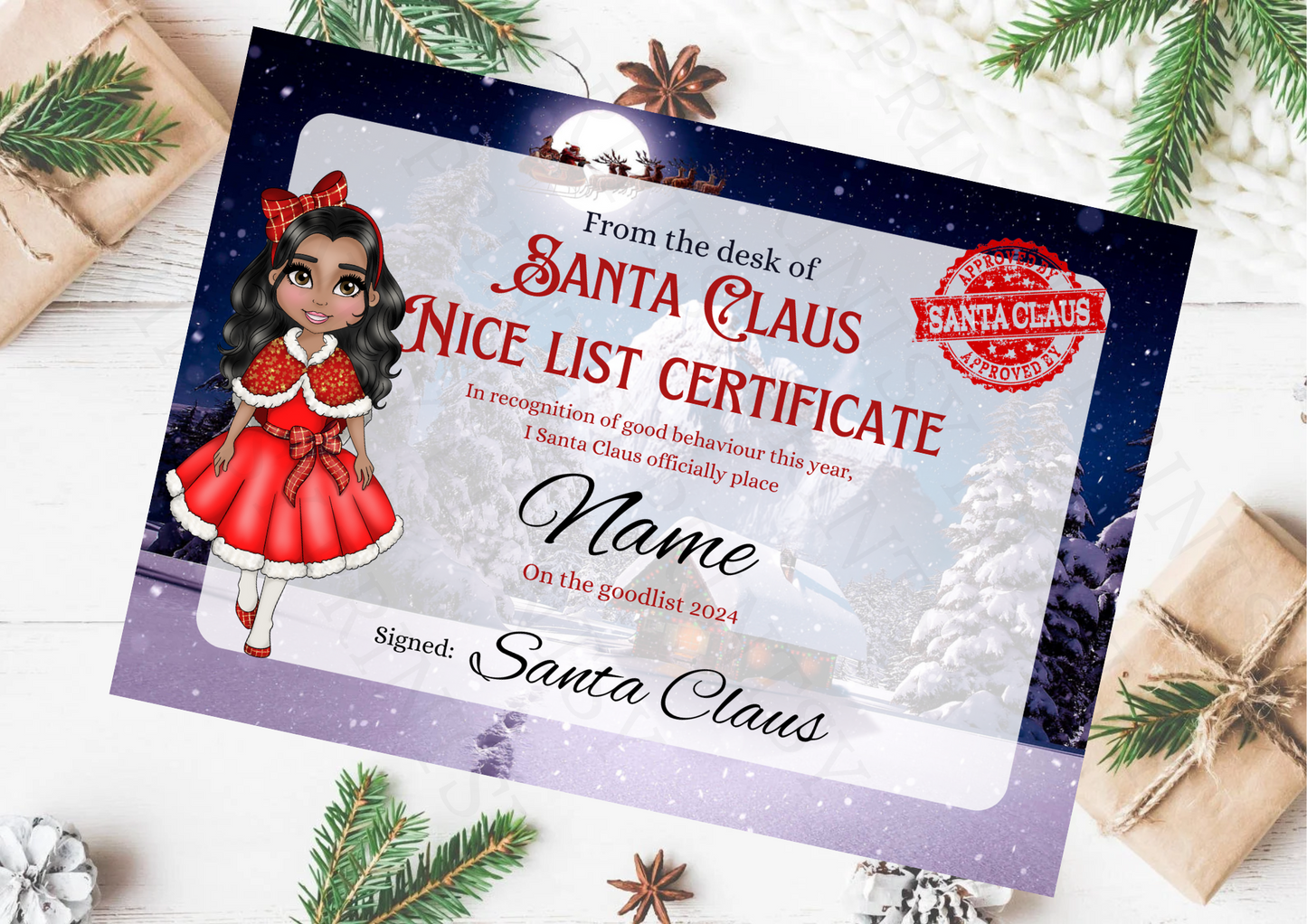 Nice List Certificate