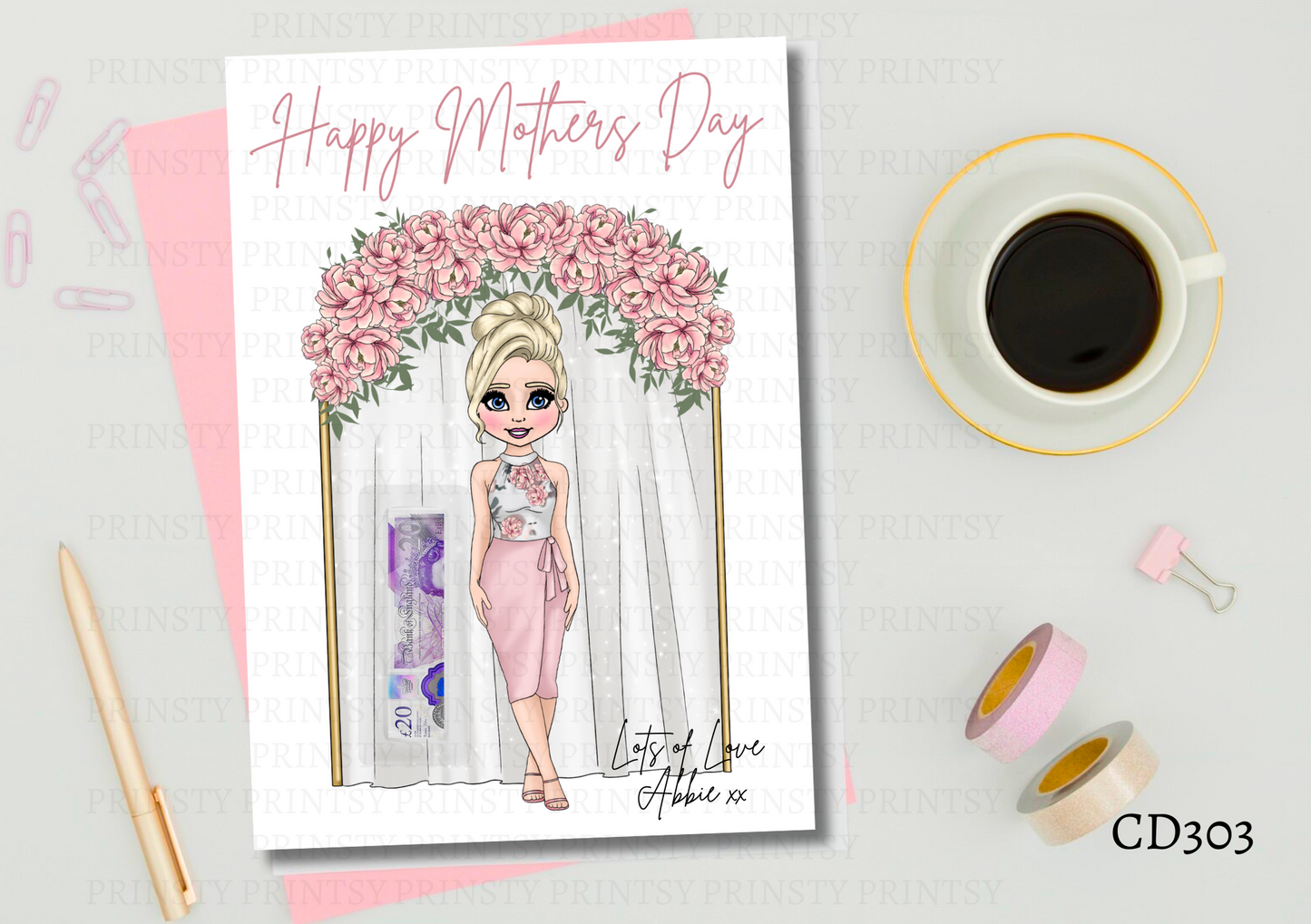 Dolly Mother's Day Money Card