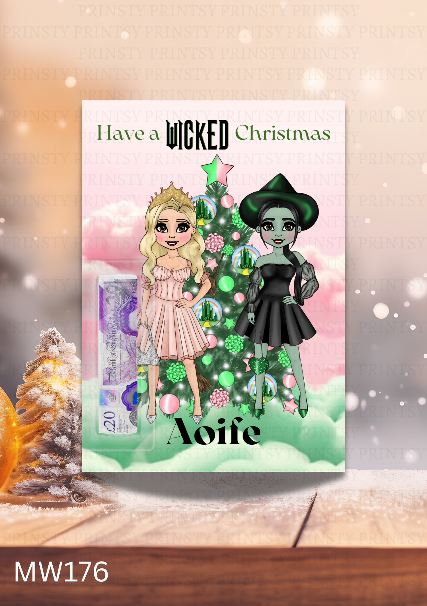 Wicked Christmas Money Card