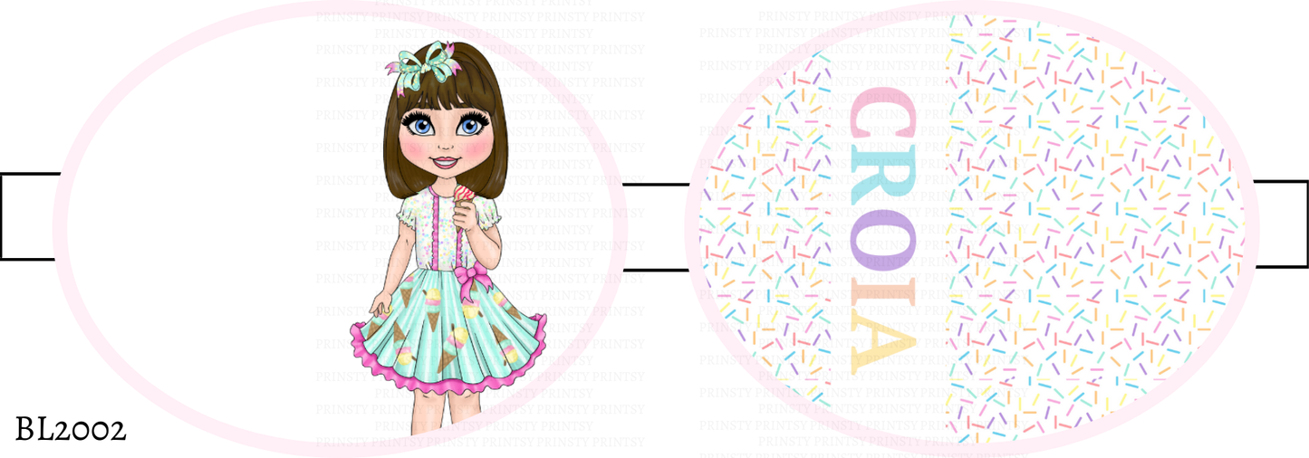 Ice Cream Dolly Bow Loop