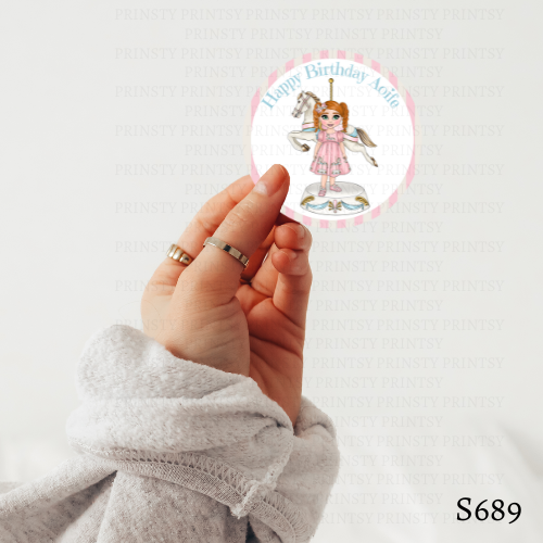 Carousel Dolly Sticker Sheet