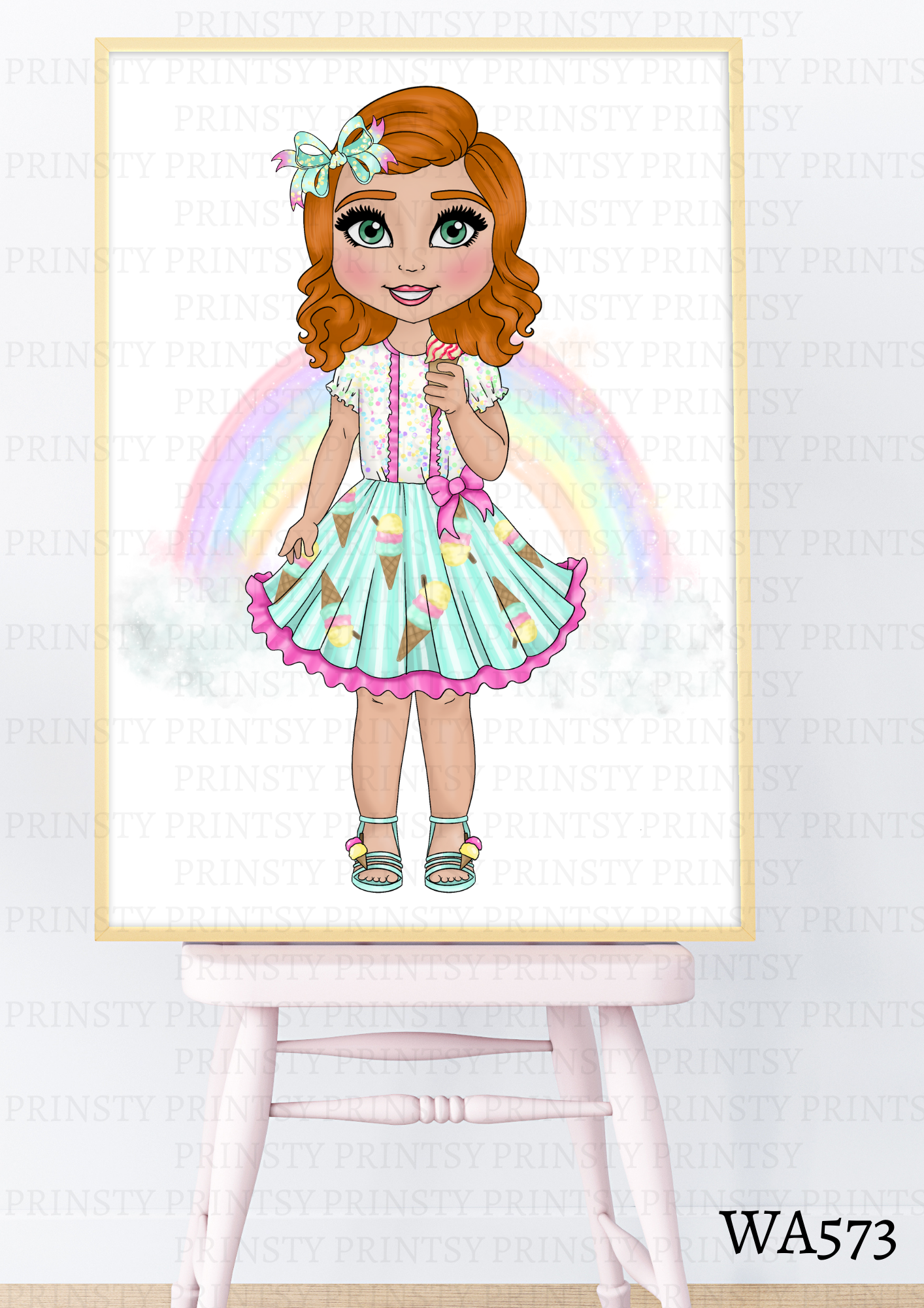 Ice Cream Dolly Wall Art