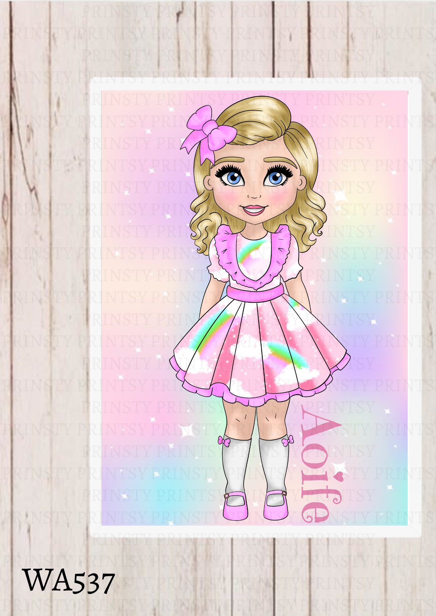 Rainbow Dolly Wall Art