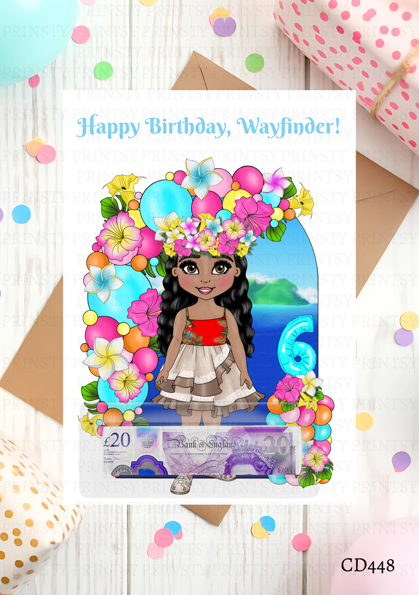 Polynesian Dolly Money Card