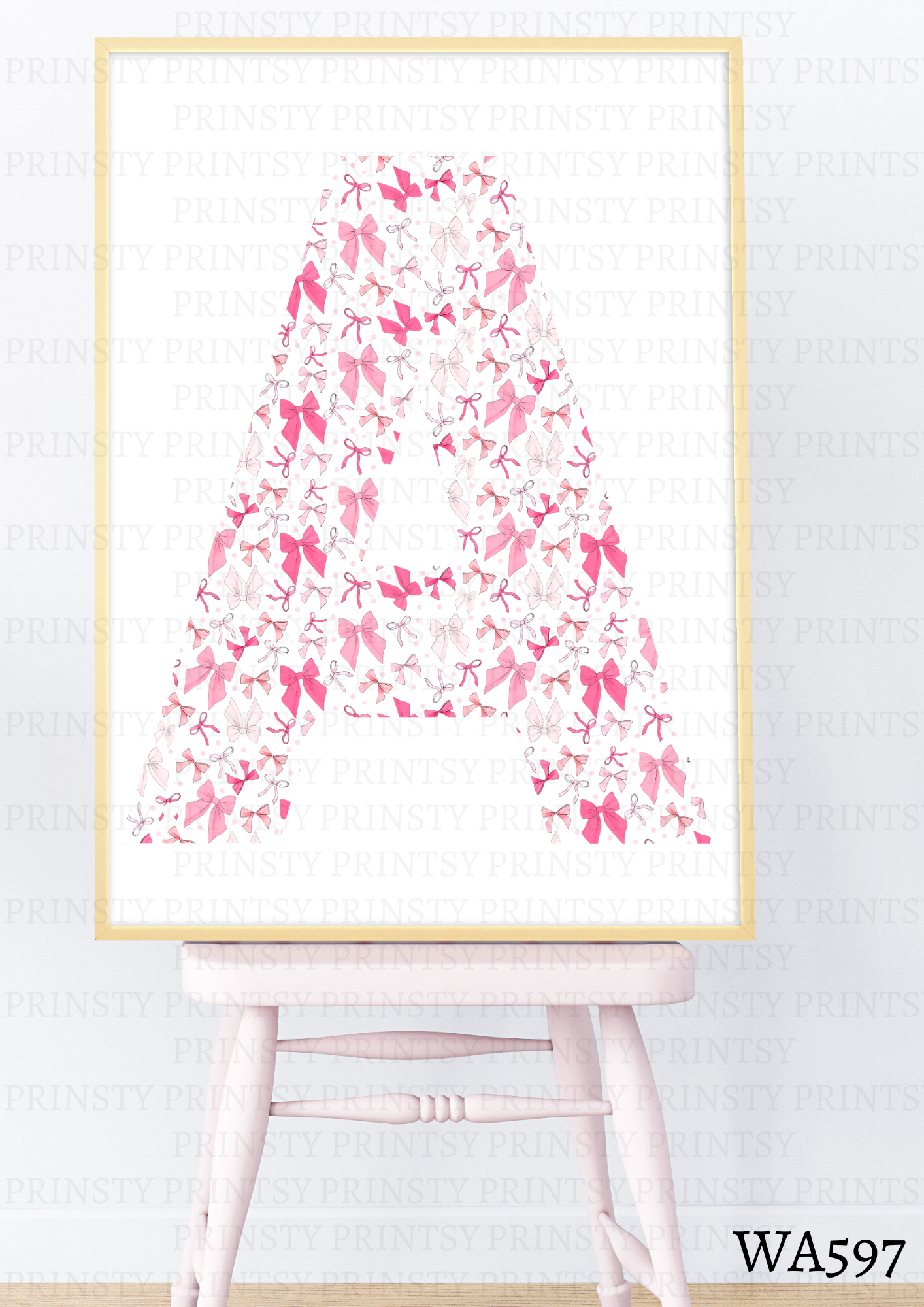 Bow Print Dolly Wall Art