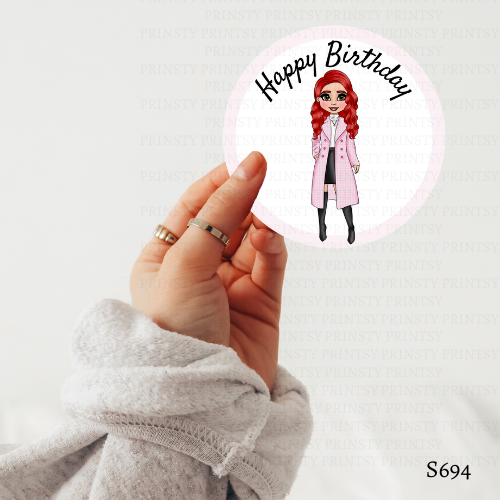 Elegant Dolly Sticker Sheet