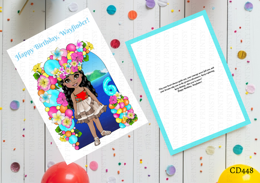 Polynesian Dolly Celebration Card