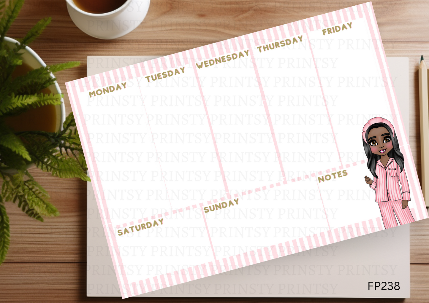 Make Up Dolly Weekly Planner