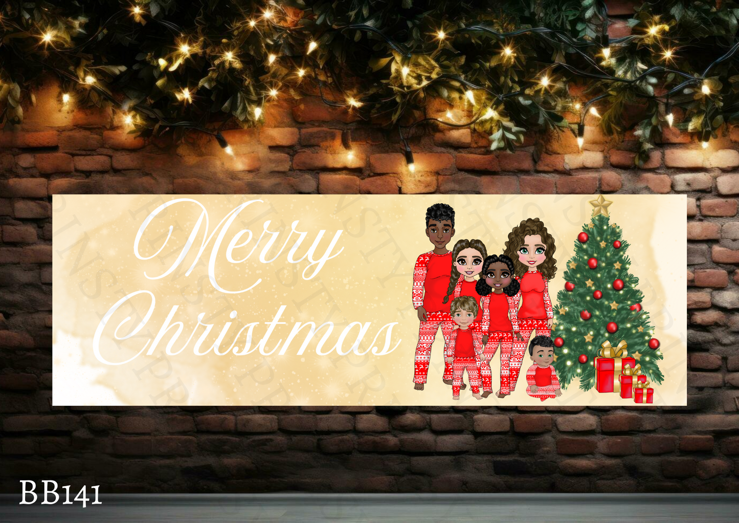 Family Christmas Banner