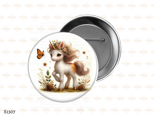 Autumn Unicorn BowBitz/Badges