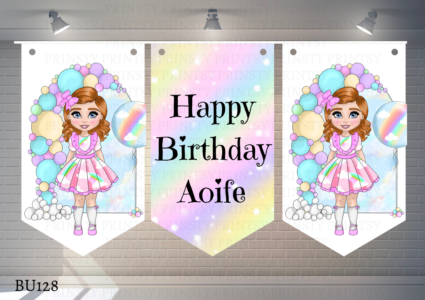 Rainbow Dolly Bunting