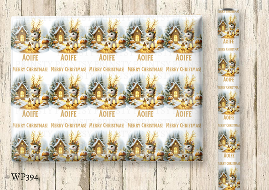 Christmas Unicorn Wrapping Paper