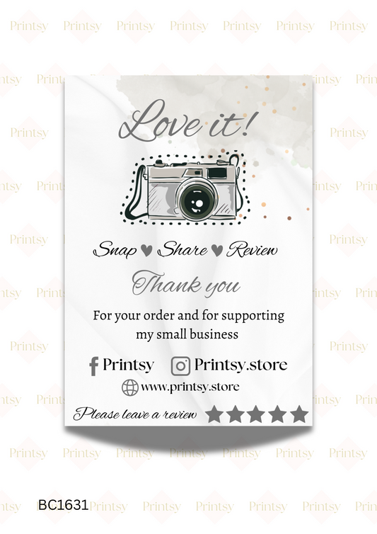 Snap, Tag and Share Cards