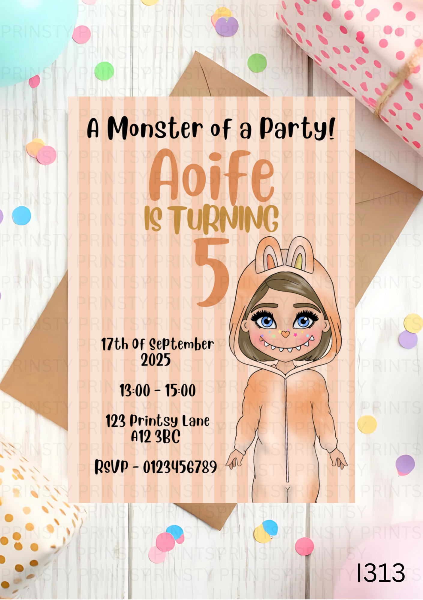 Mini Magic Monster Dolly Invite