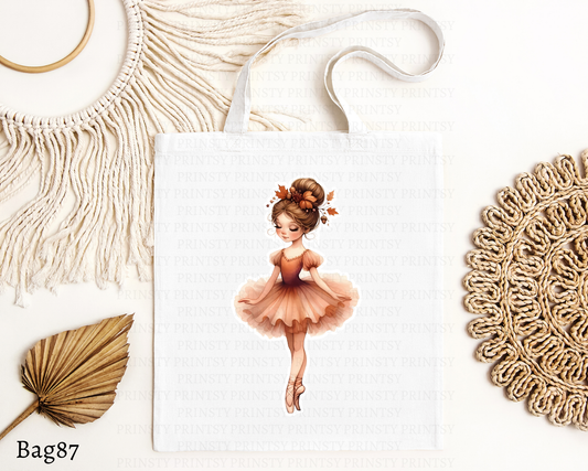 Autumn Ballerina Tote Bag