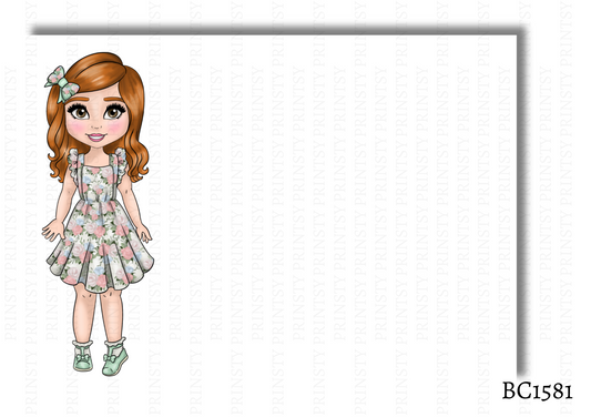 Vintage Dolly Bow Card