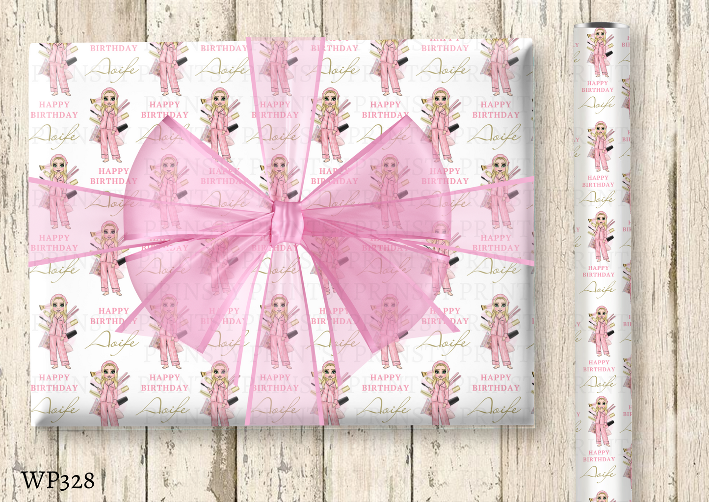 Make Up Dolly Wrapping Paper
