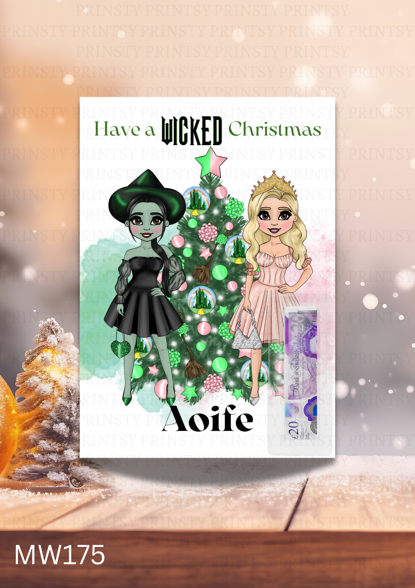 Wicked Christmas Money Card