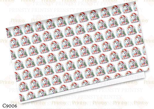 Christmas Unicorn Canvas