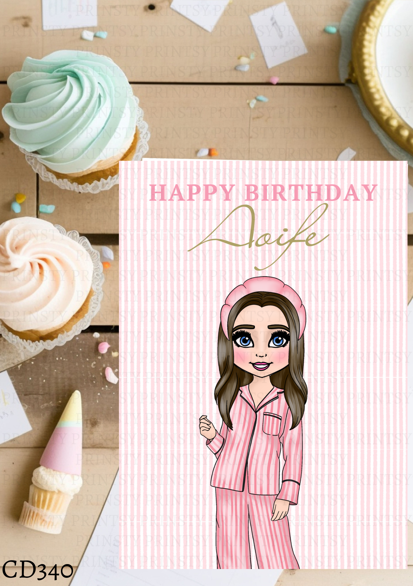 Make Up Dolly Celebration Card