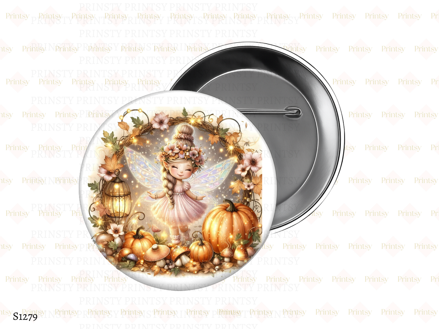 Cute Autumn Fairy BowBitz/Badges